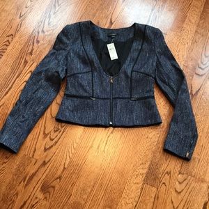 Ann Taylor tweed crop jacket